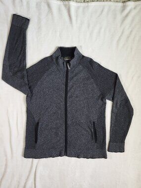 Overland Louis Wool-Blend Black Charcoal Sweater - Large